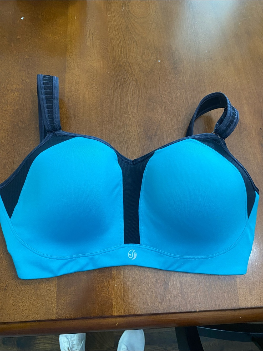 Soma Teal and Black High-Impact Sports Bra
